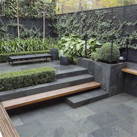 Image result for modern retaining wall ontario | Contemporary garden design, Modern garden ...