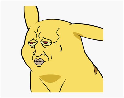 Pikachu Angry Barry Face Yellow Facial Expression Mammal - Pikachu You Dont Say, HD Png Download ...