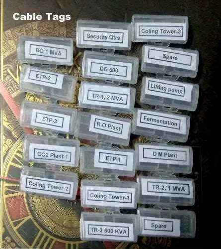 Clear Polypropylene Cable Tags Cable Markers, For Tagging Cables, Packaging Type: Packet at Rs ...