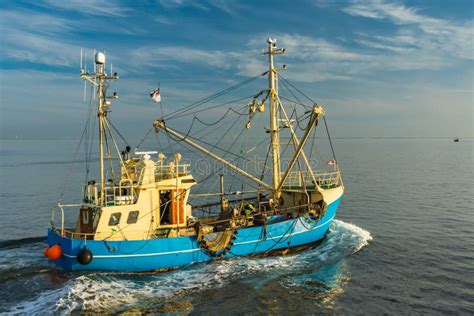 Fishing Boat on the North Sea Stock Photo - Image of region, maritime ...