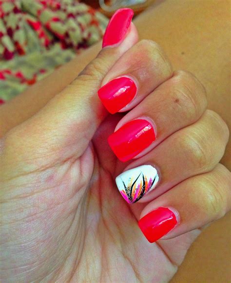 #love #nails #red #summer #neon #colorful #nailart #nail #art #pretty #unique #beautiful #design ...