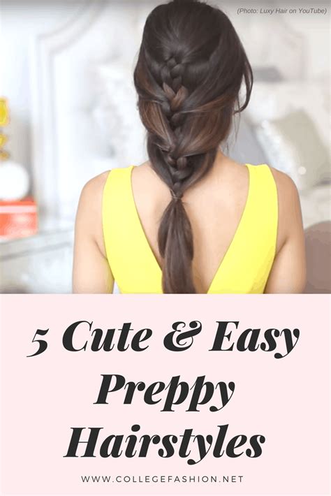 The 5 Best Preppy Hairstyles