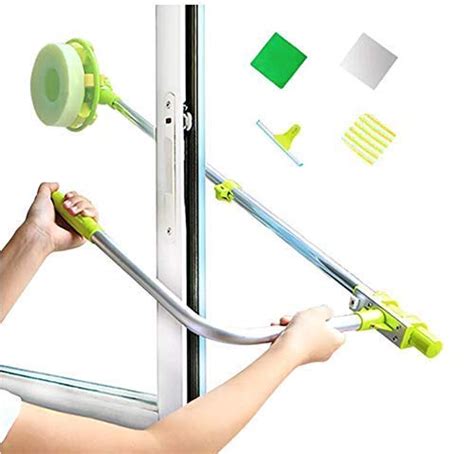 SudaTek Window Cleaning Tool U Shaped Window Cleaner for External Window Washer with Telescopic ...