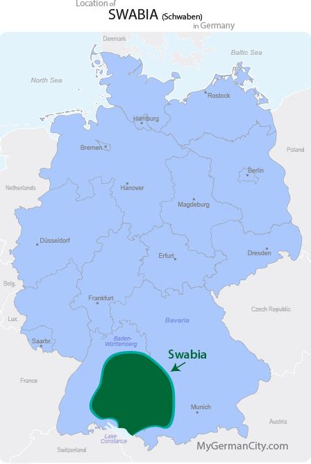 Swabia Map - Schwaben Map