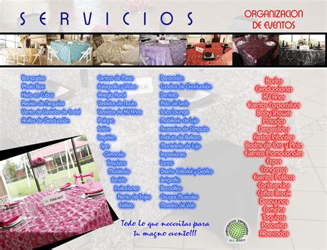 CORPORATIVO EMPRESARIAL ALL PARTY : NUESTRO NUEVO FOLLETO INFORMATIVO DE SERVICIOS DONDE PODRAS ...