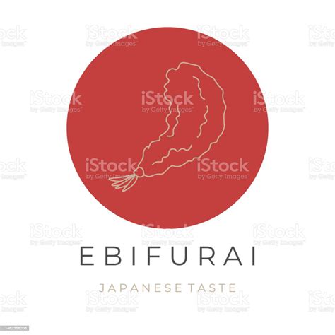 Japanese Ebi Furai Illustration Stock Illustration - Download Image Now ...