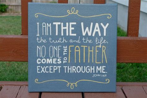 I am the Way Verse on Canvas by jdwhaley on Etsy, $55.00 | Canvas quotes, Bible verse canvas ...