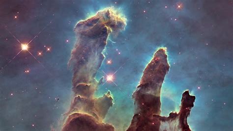 Hubble Telescope's stunning view of the 'Pillars of Creation' explained ...