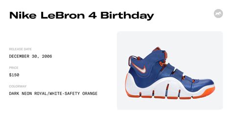 Nike LeBron 4 Birthday - 314647-511 Raffles & Where to Buy