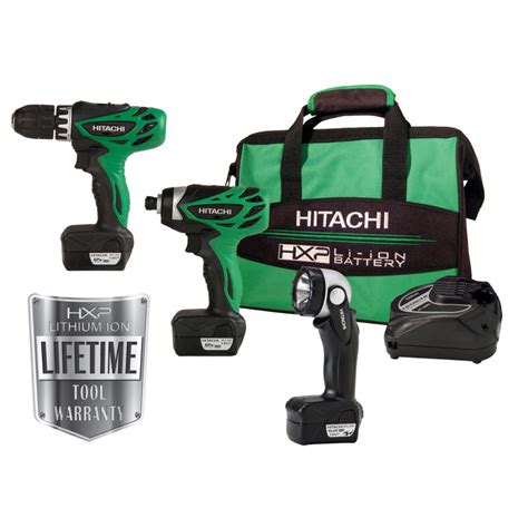 Hitachi 12 Volt Peak Lithium Ion Combo Kit (Drill Diver & Impact Driver) - Tools - Cordless ...