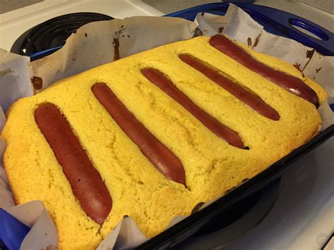 hot dog casserole cornbread