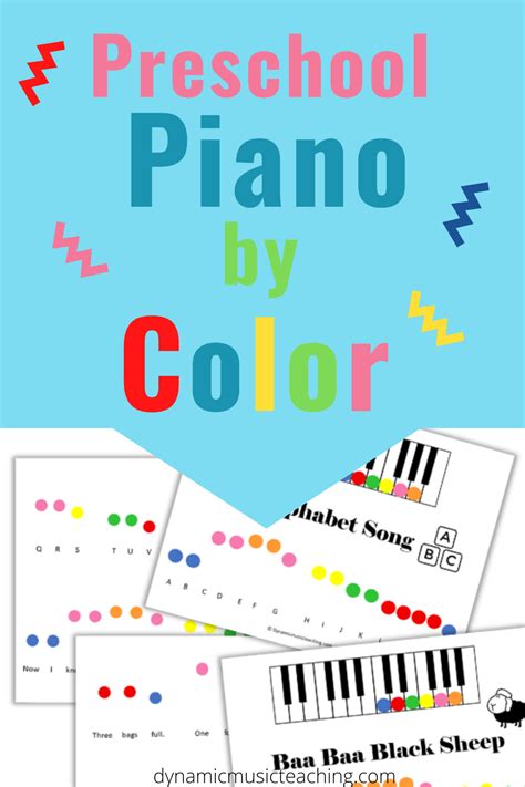 Preschool Piano Printables | Elementary music lessons, Preschool music lessons, Learn piano kids