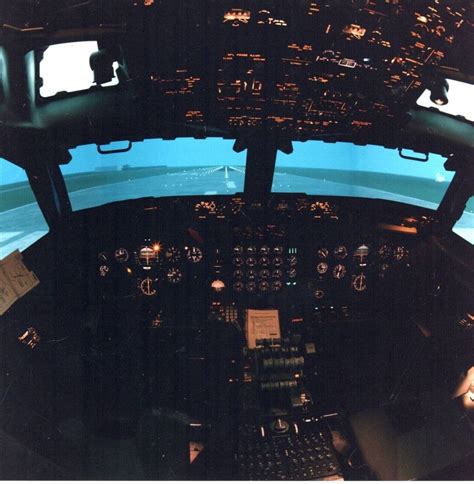 8x8 Colour Photograph RAF Boeing E-3 Sentry Cockpit Seller ref P310