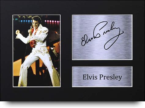 HWC Trading Elvis Presley Signed A4 Printed Autograph Music Print Photo Picture Display: Amazon ...