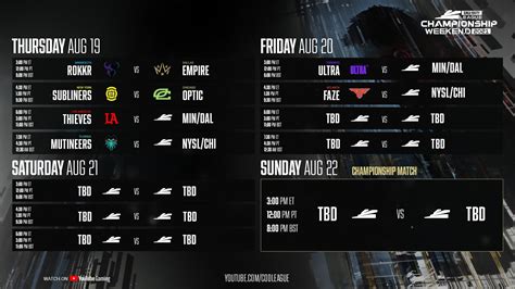 Call of Duty League Playoffs: CoD Champs 2021 Schedule, Bracket ...