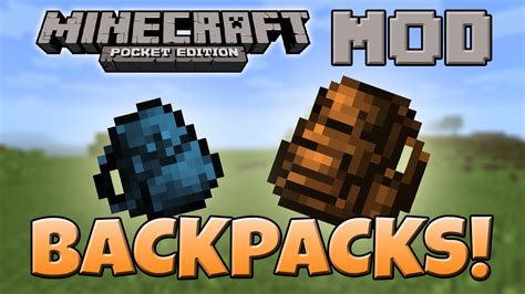 Backpacks Mod | Minecraft PE Bedrock Mods