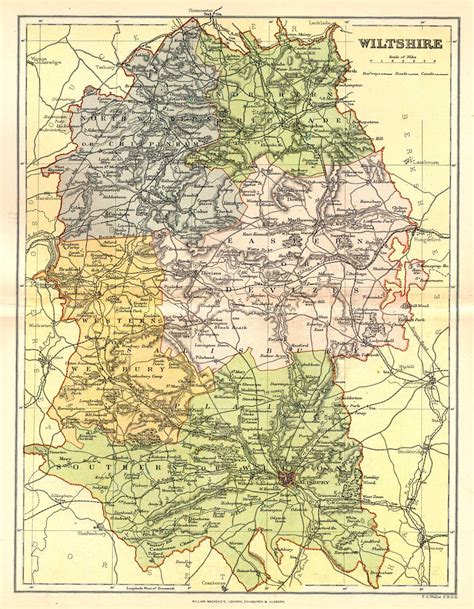 Map Of Wiltshire England