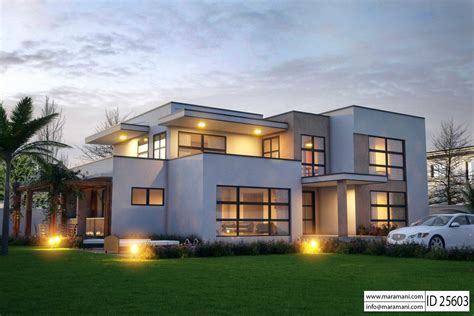 5 Bedroom House Design - ID 25603 | Modern style house plans ...