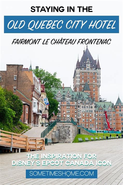 The most famous Old Quebec City hotel, Fairmont Chateau Le Frontenac, is an attractive castle ...