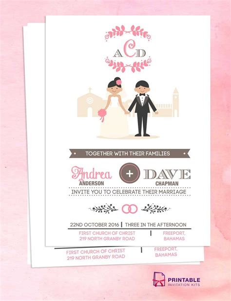 Church Wedding Invitation Card Template – Douglasbaseball.com