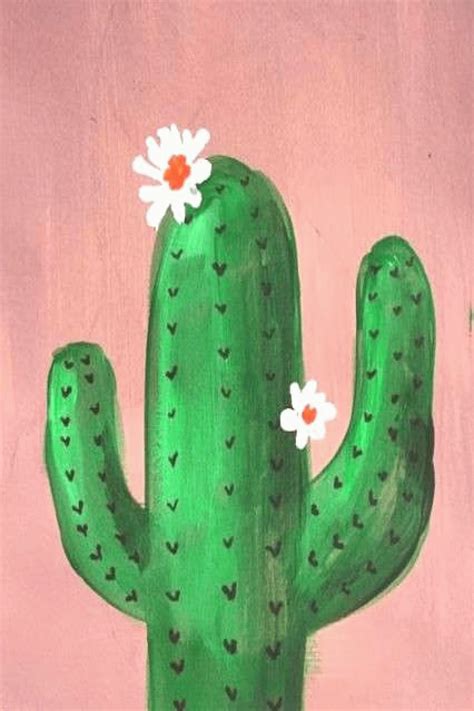 Painting ideas on canvas for beginners cactus 67 ideas for 2019 Painting ideas on canvas for ...