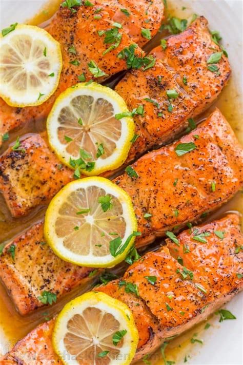 Pan Seared Salmon with Lemon Butter (VIDEO) - NatashasKitchen.com