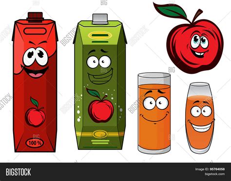 Red Apple Juice Vector & Photo (Free Trial) | Bigstock