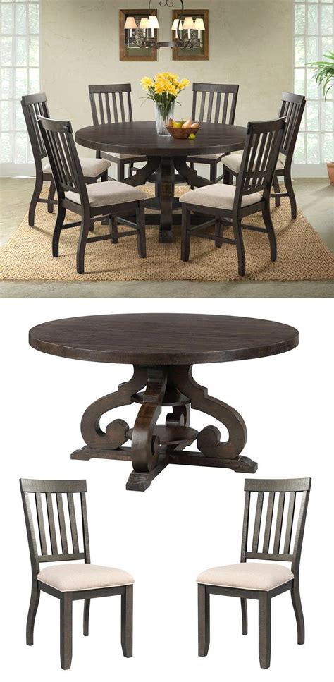 Perfect Round Dining Table Set With Leaf Cosco Cart Vintage