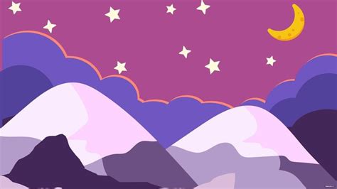 Cartoon Mountain Background in Illustrator, SVG, JPG, EPS, PNG ...