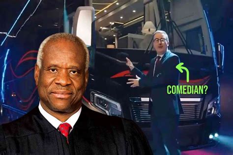 John Oliver offers Clarence Thomas $2.4M motor coach plus $1M a year to quit the Supreme Court ...