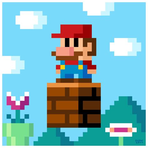 Mario 8 bit #pixelart #nintendo Pixel Art, Retro Video Games, Video ...