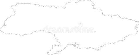 Ukraine outline map stock vector. Illustration of simple - 317468720