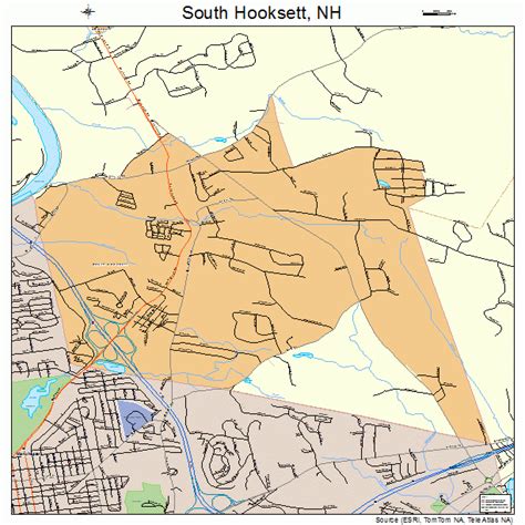 South Hooksett New Hampshire Street Map 3371220