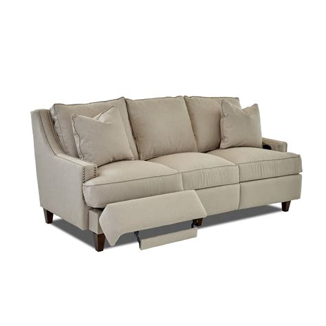 Wayfair Custom Upholstery Tricia Power Hybrid Reclining Sofa | Wayfair