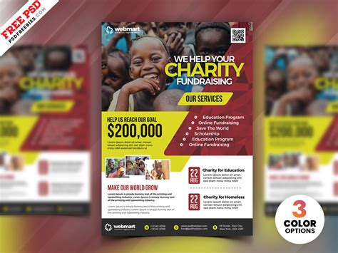 Charity Fundraisers Flyer PSD Template | PSDFreebies.com