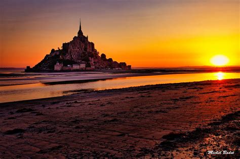 Sunrise over Le Mont Saint-Michel, France