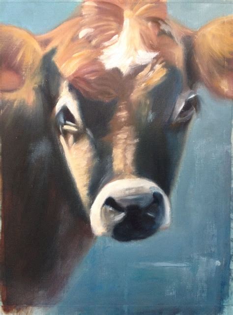 Jersey Cow Painting at PaintingValley.com | Explore collection of ...