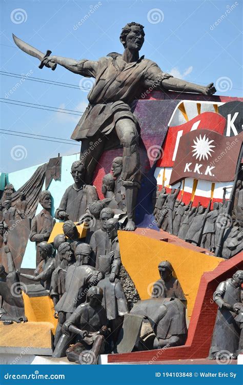 Andres Bonifacio Shrine Monument Landmark In Central Manila City Editorial Photo | CartoonDealer ...