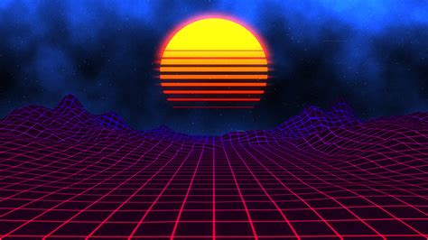 Живые обои Neon Sunset - Wallpaper Engine