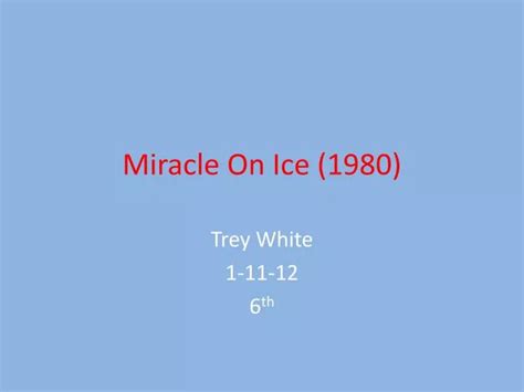 PPT - Miracle On Ice (1980) PowerPoint Presentation, free download - ID:1964000