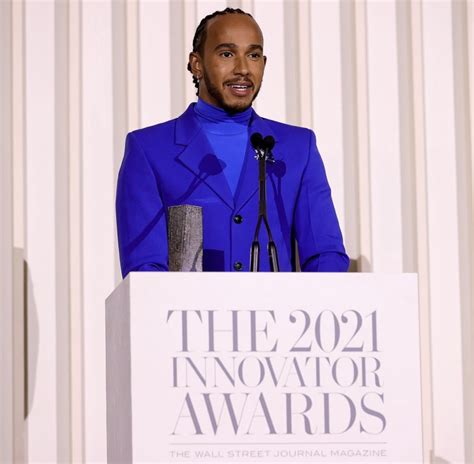 Lewis Hamilton wins at WSJ Magazine's 2021 Innovator Awards