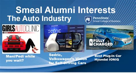 Smeal Alumni Interests: Auto Industry