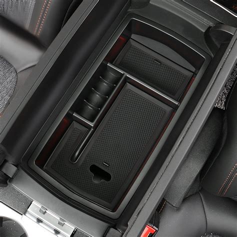 Car organizer For 2017 Peugeot 3008 3008GT central armrest storage box, stowing tidying ...