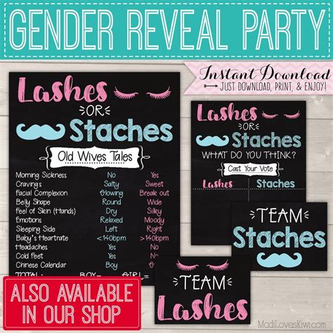 Personalized Gender Reveal Voting Poster Printable Gender | Etsy