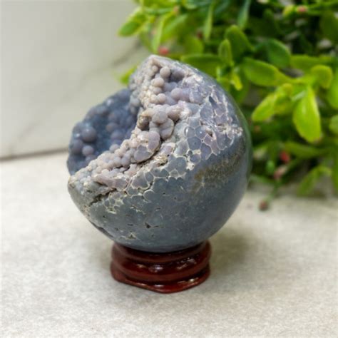 Grape Agate Sphere #9 - The Crystal Council