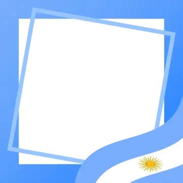 Argentina Flag Square Frame Border Design Transparent Vector, Argentina, Argentina Photo ...