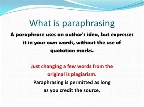 Apa citing, paraphrasing and quoting presentation