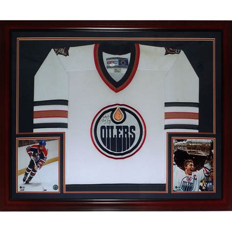 Wayne Gretzky Autographed Edmonton Oilers (White) Deluxe Framed Jersey ...