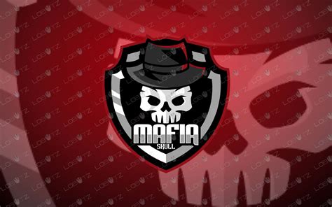 Mafia Skull Mascot Logo | Skull Mafia Mascot Logo - Lobotz LTD