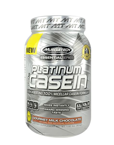 Platinum 100% Casein Essential Series by MUSCLETECH (824 grams)